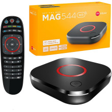 MAG 544W3 WIFI Mag Box 544 Infomir 4K Linux w3 UK Plug