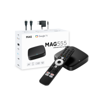 MAG555 Infomir Mag 555 GoogleTV WiFi 4K UHD MAGBOX Android 2024