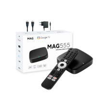 MAG 555 Infomir GoogleTV WiFi 4K UHD MAGBOX