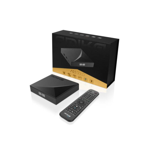 Amiko A11 Gold 4K UHD Android Mytv3 WIFI HDR10 Bluetooth remote