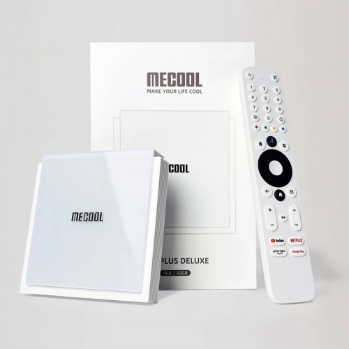 MECOOL KM2 PLUS Deluxe Android 11 TV Box 4G 32G WiFi6 1GB LAN 4K ATV B