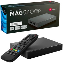 MAG 540w3 WiFi Mag Box 540 Infomir 4K Linux w3 UK Plug
