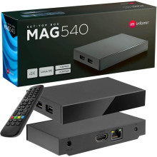 MAG 540 Mag Box 540 Infomir 4K Linux UK Plug