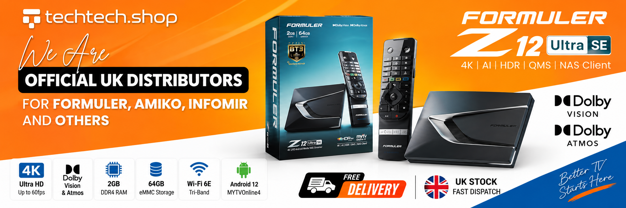 Formuler Z12 Ultra SE - Official UK Distributor Tech-Tech.shop