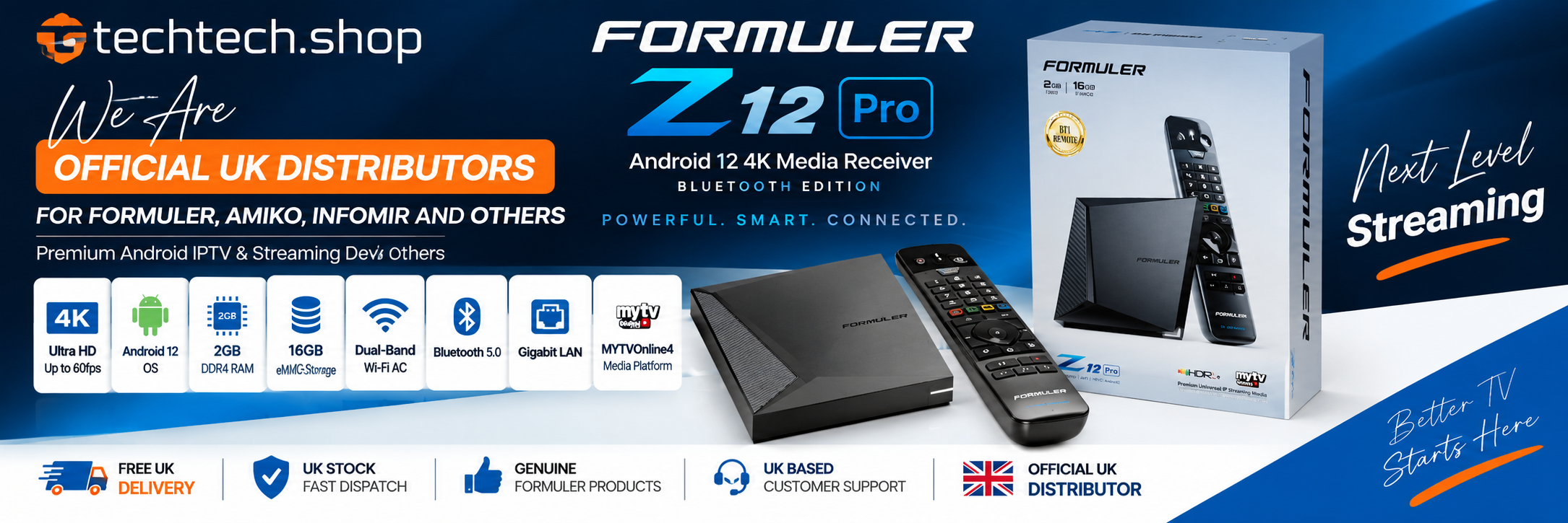 Formuler Z12 Pro Bluetooth Edition - Official UK Distributor